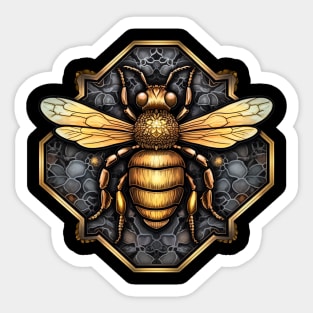 Gold Bee Sticker